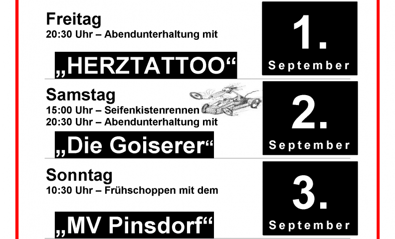 Plakat Zeltfest FF Wiesen 2017